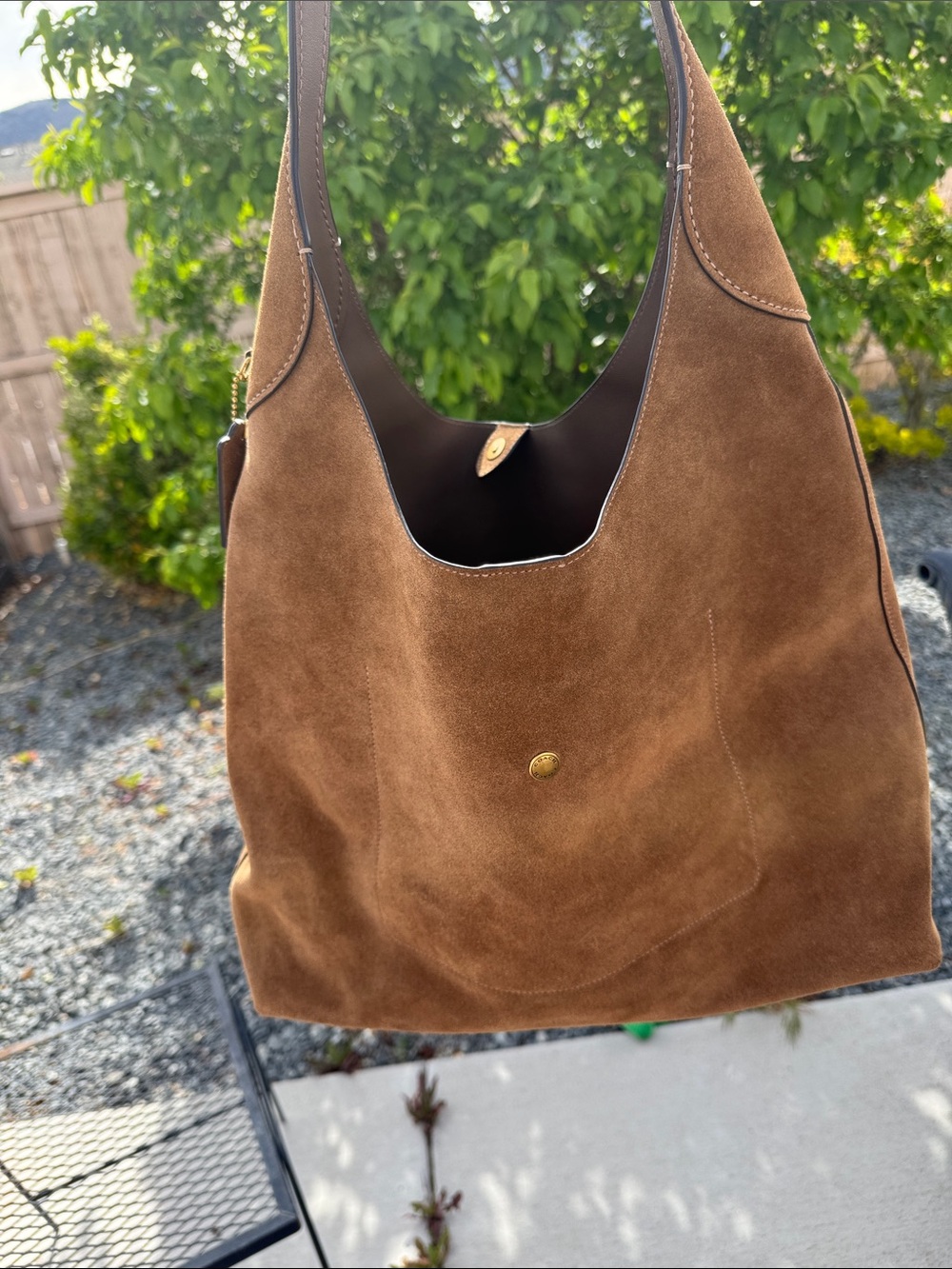 COACH BROOKLYN 39 SUEDE BAG - Picture 3 of 10